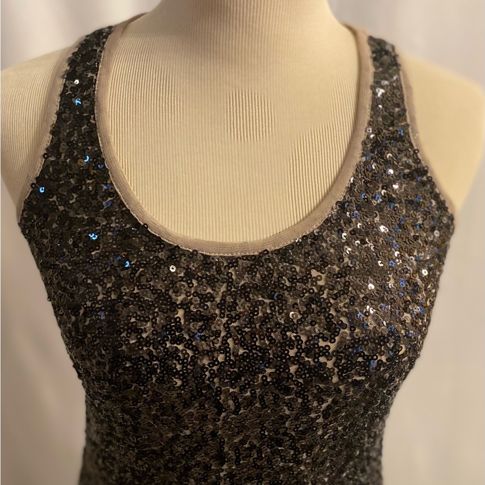 Inc sequin Razorback tank top - Picture 3 of 5